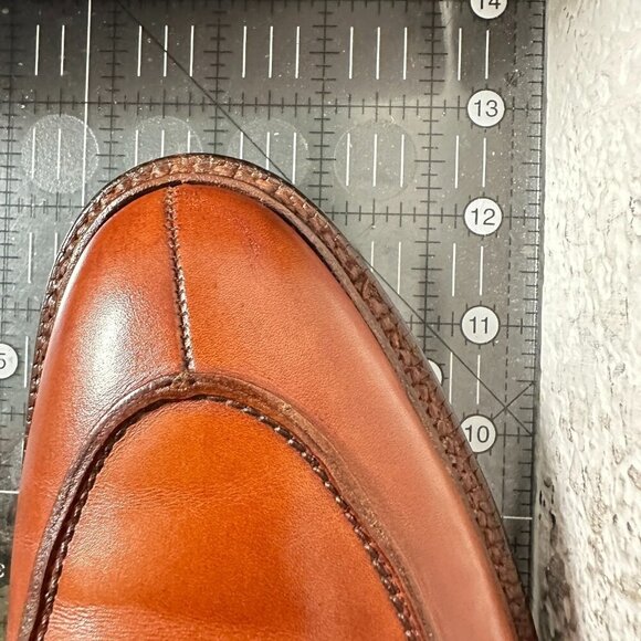 Polo Ralph Lauren Men UK 9.5 D US 10 D Brown Leather Derby England Shoe - Picture 12 of 12